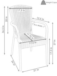 Segesta Plastic Patio Armchair Indoor/Outdoor