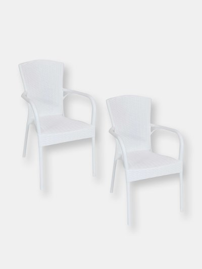 Sunnydaze Decor Segesta Plastic Patio Armchair Indoor/Outdoor product