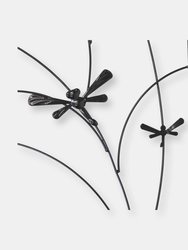 Set of 2 Dragonfly Delight Steel Decorative Garden Trellis