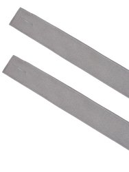 Spun Polyester Curtain/Drape Tiebacks with Buttons - Gray