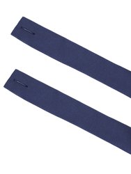 Spun Polyester Curtain/Drape Tiebacks with Buttons - Blue