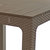 Square Polypropylene Outdoor Dining Table - Champagne - 29.5"