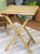 Square Teak Outdoor Casual Patio Dining Table - 24-Inch Dining Table