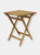 Square Teak Outdoor Casual Patio Dining Table - 24-Inch Dining Table - Light Brown