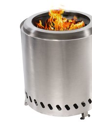 Stainless Steel Tabletop Smokeless Fire Pit - Silver