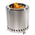 Stainless Steel Tabletop Smokeless Fire Pit - Silver