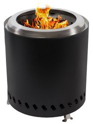Stainless Steel Tabletop Smokeless Fire Pit - Black