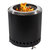 Stainless Steel Tabletop Smokeless Fire Pit - Black