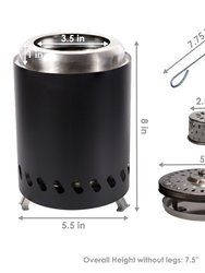 Stainless Steel Tabletop Smokeless Fire Pit