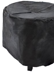 Steel Cauldron-Style Smokeless Fire Pit With Poker