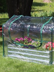 Steel Raised Garden Bed and Mini Greenhouse Kit