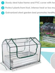 Steel Raised Garden Bed and Mini Greenhouse Kit