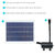 Sunnydaze 132 GPH Solar Pump and Panel Kit with Battery and Light