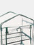 Sunnydaze 2-Tier Steel PVC Cover Mini Greenhouse and Roll-Up Zipper - Clear