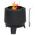 Sunnydaze 20 in Heavy-Duty Steel Smokeless Fire Pit - Black