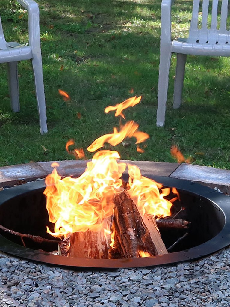 Sunnydaze 27 in Heavy-Duty Steel Above/In-Ground Fire Pit Ring Liner