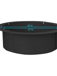 Sunnydaze 27 in Heavy-Duty Steel Above/In-Ground Fire Pit Ring Liner