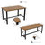 Sunnydaze 3-Piece European Chestnut Patio Dining Set