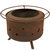 Sunnydaze 30 in Cosmic Steel Smokeless Fire Pit with Log Poker and Cover