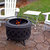 Sunnydaze 30 in Crossweave Steel Smokeless Fire Pit with Poker and Cover