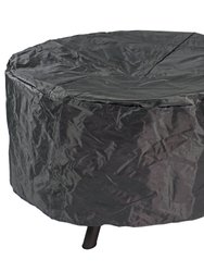 Sunnydaze 30 in Crossweave Steel Smokeless Fire Pit with Poker and Cover