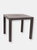 Sunnydaze 31.25 in Plastic Square Patio Dining Table - Brown - Brown