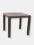 Sunnydaze 31.25 in Plastic Square Patio Dining Table - Brown - Brown