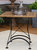 Sunnydaze 31.5 in European Chestnut Wood Folding Square Patio Bistro Table