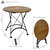 Sunnydaze 32 in European Chestnut Wood Folding Round Patio Bistro Table