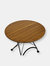 Sunnydaze 32 in European Chestnut Wood Folding Round Patio Bistro Table