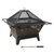 Sunnydaze 32 in Northern Galaxy Steel Fire Pit with Grate, Screen and Poker - Bronze