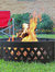 Sunnydaze 36 in Crossweave Steel Wood Burning Fire Pit Ring with Poker