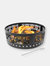 Sunnydaze 36 in Four-Star Cut-Out Wood Burning Fire Pit Ring with Poker - Black