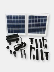 Sunnydaze 396 GPH Solar Pump and Panel Kit - 120 in Lift - Blue