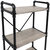 Sunnydaze 5-Tier Industrial Black Pipe Bookshelf - Oak Gray