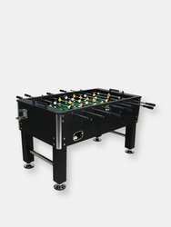 Sunnydaze 55 in Foosball Game Table with Drink Holders - Black