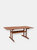 Sunnydaze 6 ft Meranti Wood Rectangular Patio Dining Table - Brown