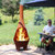 Sunnydaze 6 ft Steel Wood Burning Outdoor Chiminea Fire Pit with Wood Grate