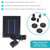 Sunnydaze 65 GPH Solar Pump and Panel Kit with Battery Pack - 47 in Lift