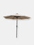 Sunnydaze 9' Solar-Powered Lighted Patio Umbrella - Cream