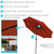 Sunnydaze 9' Solar-Powered Lighted Patio Umbrella