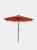 Sunnydaze 9' Solar-Powered Lighted Patio Umbrella - Orange