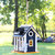 Sunnydaze 9.25 in Wooden Cozy Home Birdhouse with Solar LED Light - Blue