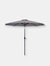 Sunnydaze Aluminum Patio Deck Market Umbrella with Tilt and Crank - 9' - Beige - Grey