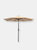 Sunnydaze Aluminum Patio Deck Market Umbrella with Tilt and Crank - 9' - Beige - Cream