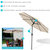Sunnydaze Aluminum Patio Deck Market Umbrella with Tilt and Crank - 9' - Beige