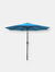 Sunnydaze Aluminum Patio Deck Market Umbrella with Tilt and Crank - 9' - Beige - Light Blue