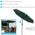 Sunnydaze Aluminum Patio Deck Market Umbrella with Tilt and Crank - 9' - Beige