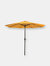 Sunnydaze Aluminum Patio Deck Market Umbrella with Tilt and Crank - 9' - Beige - Gold