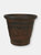 Sunnydaze Arabella Outdoor Double-Walled Flower Pot Planter - Dark Brown